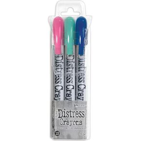 Ranger Tim Holtz - DISTRSS Crayon Set, 12 Count (Pack of 1), Multicolor