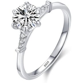 Mothers Day Gifts for Mom,Eternity Rings for Women 925 Sterling Silver Ring Cubic Zirconia Promise Wedding Band Ring in Saudi Arabia