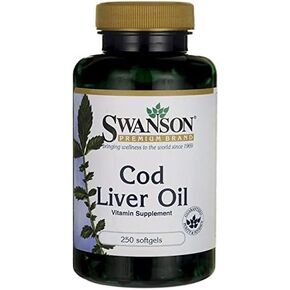 Swanson Cod Liver Oil 1250 Iu A/135 Iu D 250 Sgels
