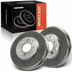 A-Premium Rear Brake Drums Set Compatible with Toyota Yaris 2019-2020, Yaris iA 2017-2018 & Scion iA 2016, 1.5L, 2-PC