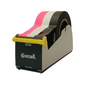 excell EX-17/3P Excell EX-17 Steel Desk Top Tape Dispenser: 3" wide /padded foam base, Blue/Grey
