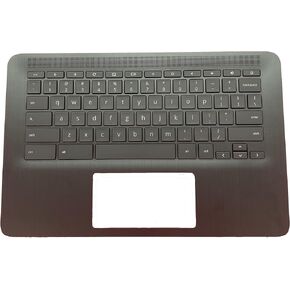 Replacement Laptop Upper Case Palmrest Backlit Keyboard Assembly Part for HP Chromebook 14 G6 CB14 G6 L90460-001 Black