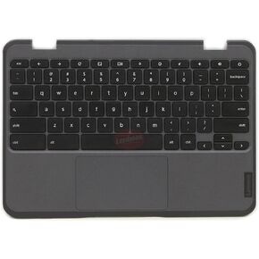 Laptop Palmrest Upper Case Top Cover with Keyboard and Touchpad Assembly Replacement for Lenovo 100e Chromebook Gen 3 82UY 82V0 5M11H52901