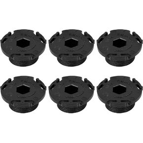 X AUTOHAUX 6pcs ABS Car Engine Oil Drain Plug Replacement 11137605018