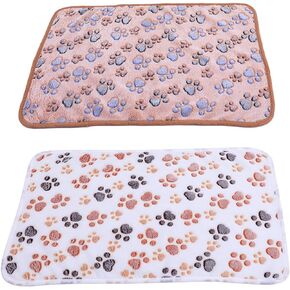 Pet Blanket for Cat & Dog Sleep Mat Bed Cover Soft Warm Blanket for Hamster Puppy and Other Animals (Medium, Black+Pink-2)