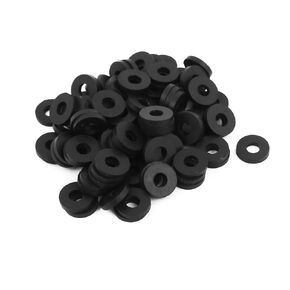 uxcell Rubber Flat Washers 16mm OD 6mm ID 1.5mm Thickness for Faucet Pipe Water Hose, Pack of 100