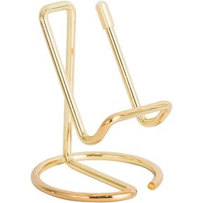 Cell Phone Iron Stand Holder, Rose Gold Universal Portable Tablets Holder, Compatible with All Mobile Phones by HubHnb (Golden)
