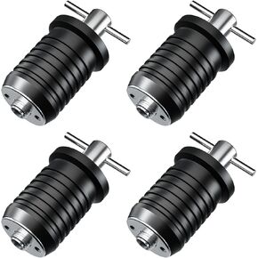 4 PCS Stainless Steel T-Handle Boat Drain Plug, Marine Boat Rubber Plug Fit for 1 Inch Diameter Drains, Twist and Seal Design, Yachts Kayaks Marine Boat Drain Plugs Accessories (25mm)