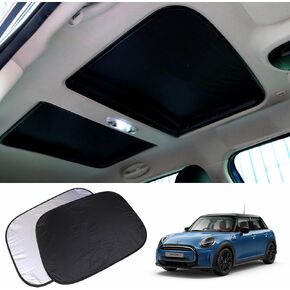 2pcs Foldable Sunroof Shade Sunshade Heat Isolate fit for Mini Cooper, Clubman & Countryman R56 All Years Black
