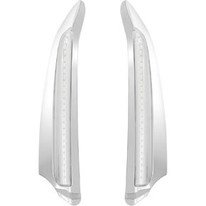 YHMTIVTU دراجة نارية الجبهة مضاءة تنفيس زخرفة LED بدوره إشارة صالح لهوندا GL1800 الذهب الجناح 2018-2021 كروم in Kuwait