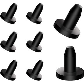 AIEX 8pcs Kayak Drain Plug, Canoe Drain Stoppers Kit, Universal Kayak Drain Holes Plugs, Scupper Plugs for Kayak Boat (Black)