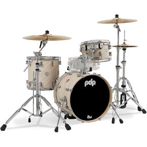 Pacific Drums & Percussion PDP Concept Maple Bop 3-Piece, Twisted Ivory Drum Set Shell Pack (PDCM18BPTI)