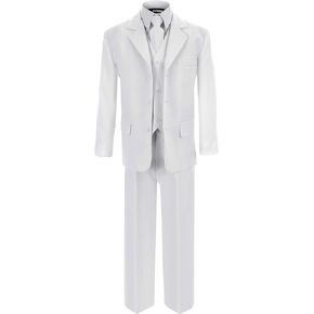 First Communion and Wedding Suit Set White for Boys