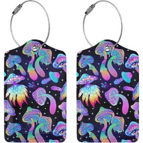 2 Pcs Beautiful Sea Beach Theme Luggage Tag for Suitcase, Privacy Cover ID Label with Steel Loop, Cute Starfish Seashell Decor Luggage Tags.