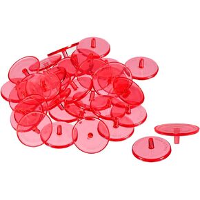 PATIKIL Golf Ball Marker, Round Transparent Flat Position Mark Places Marking Tool Golf Sport Accessory