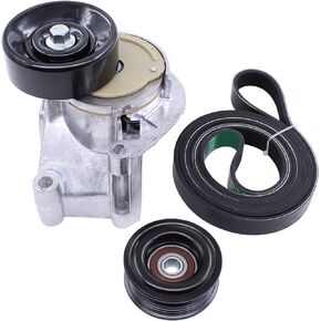 ApplianPar Serpentine Belt Tensioner Drive Idler Pulley Component Kit for Toyota Tundra Land Cruiser Sequoia 4Runner for Lexus GS430 GS400 GX470