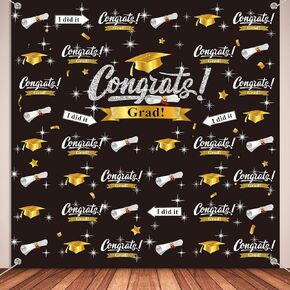 2024 Graduation Photography Backdrop Graduation Party Decorations Fabric Congratulate Grad Backdrop Graduation Celebration Background Banner for Prom Party 70.9 x 70.9 Inch in Saudi Arabia