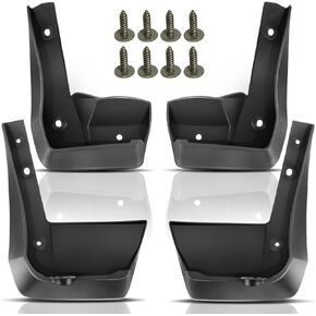 YHTAUTO Set of 4 Mud Flaps Splash Guards Accessories Replacement for Honda Accord Sedan 2018 2019 2020 2021 2022 4-Door, Not for Hybrid Model, Front and Rear LH RH, Black