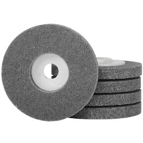 5Pcs 4" Nylon Fiber Buffing Polishing Wheel Sanding Abrasive Disc red 9P for Angle Grinders 100 * 16