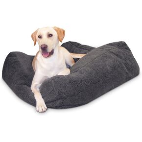 K&H Pet Products Cuddle Cube Pet Bed Gray Large 32 X 32 Inches