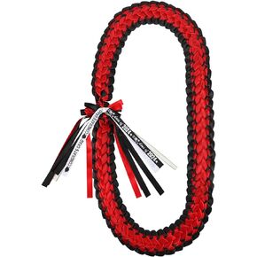 Graduation Leis 2024 Graduation Ribbon Leis Necklace Handmade Double Braided Ribbon Garland Graduation Gift Party Accessories for Women Men