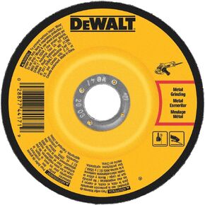 DEWALT DW4544 5-Inch by 1/4-Inch High Performance Fast Metal Grinding Wheel, 5/8-11-Inch Arbor