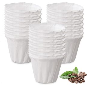 Disposable Paper Coffee Filters, K Cup Paper Filters for Reusable Cups, K-cup Coffee Pods, Fits All Brands Reusable K Cups (150)