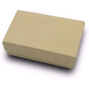 12 Pack Cotton Filled Kraft Paper Cardboard Jewelry Gift and Retail Boxes 3 X 2 X 1 Inch #32 Size by R J Displays