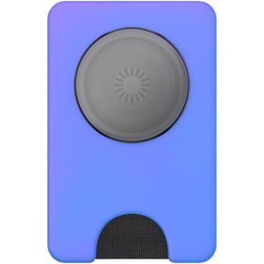 PopSockets Phone Wallet with Expanding Grip, Phone Card Holder, Wireless Charging Compatible, Wallet Compatible with MagSafe -Neo Noir