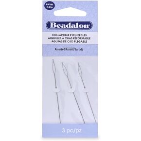 Artistic Wire Beadalon Collapsible Eye Needles Assorted 2.5-Inch 3 Pieces