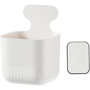 MORNITE Fridge Magnetic Cup Storage Rack, Magnetic Locker Organizer for Pen, Holder for Laundry, Board, Desks, Dresser, White