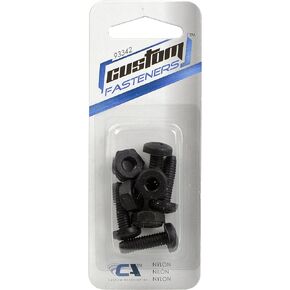 Custom Accessories 93342 Black Nylon License Plate Fastener in Kuwait