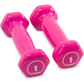 Brightbells Vinyl Hex Hand Weights, Spectrum Series I: Tropical - Colorful Coated Set of Non-slip Dumbbell Free Weight Pairs - Home & Gym Equipment