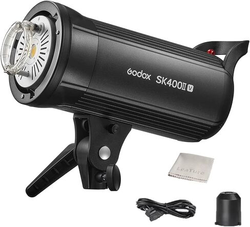 Godox SK400II-V 400Ws Photo Studio Strobe Flash Monolight Light 2.4G Wireless X System مع مصباح تشكيل LED 10W وحامل Bowens للاستوديو والرماية والموقع والتصوير الفوتوغرافي -120 فولت SK400IIV in Saudi Arabia