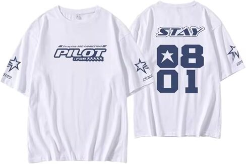 Stray Kids 5 Star Album Merch T Shirt Felix Jisung Hyunjin Minho Bangchan Changbin Concerts Tee Unisex Tops in Saudi Arabia