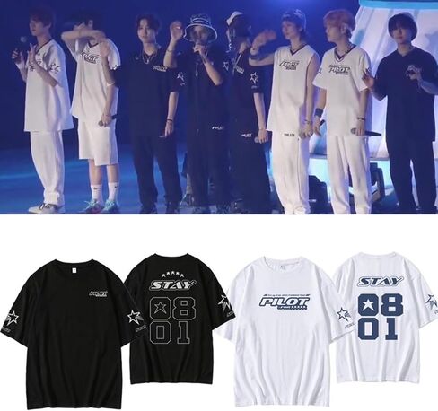 Stray Kids 5 Star Album Merch T Shirt Felix Jisung Hyunjin Minho Bangchan Changbin Concerts Tee Unisex Tops in Saudi Arabia