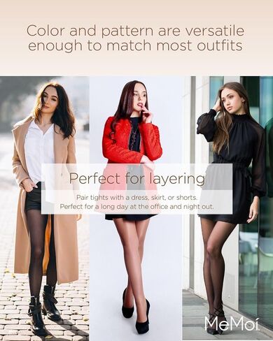 MeMoi Classic Fishnet Tights, Comfortable and Smooth Women's Nylon Control Top Tights - Sizes Small to Large in Saudi Arabia