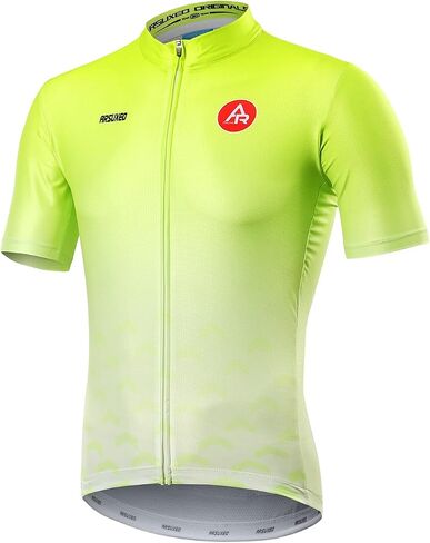 ARSUXEO Cycling Jersey Mens Short Sleeves Mountain Bike Shirt Biking Clothing with 3+1 Zipper Pocket in Saudi Arabia