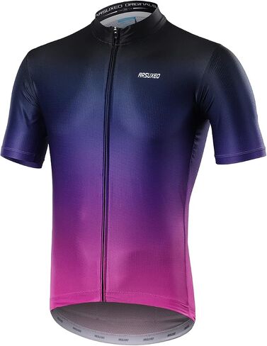 ARSUXEO Cycling Jersey Mens Short Sleeves Mountain Bike Shirt Biking Clothing with 3+1 Zipper Pocket in Saudi Arabia
