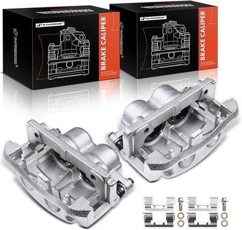 A-Premium Disc Brake Caliper Assembly with Bracket Compatible with Select Ford and Lincoln Models - For F-150 2005-2008, Lobo 2005-2008, Mark LT 2006-2008 - Front Left Driver Side in Saudi Arabia