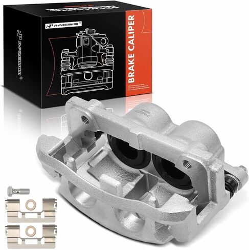 A-Premium Disc Brake Caliper Assembly with Bracket Compatible with Select Ford and Lincoln Models - For F-150 2005-2008, Lobo 2005-2008, Mark LT 2006-2008 - Front Left Driver Side in Saudi Arabia