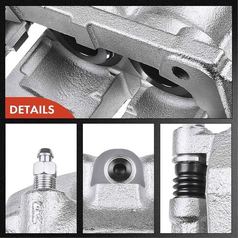 A-Premium Disc Brake Caliper Assembly with Bracket Compatible with Select Ford and Lincoln Models - For F-150 2005-2008, Lobo 2005-2008, Mark LT 2006-2008 - Front Left Driver Side in Saudi Arabia