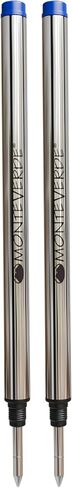 إعادة تعبئة كرة دوارة Monteverde USA لتناسب أقلام Montblanc Rollerball - نقطة دقيقة، أزرق (عبوتان) (M222BU) in Saudi Arabia