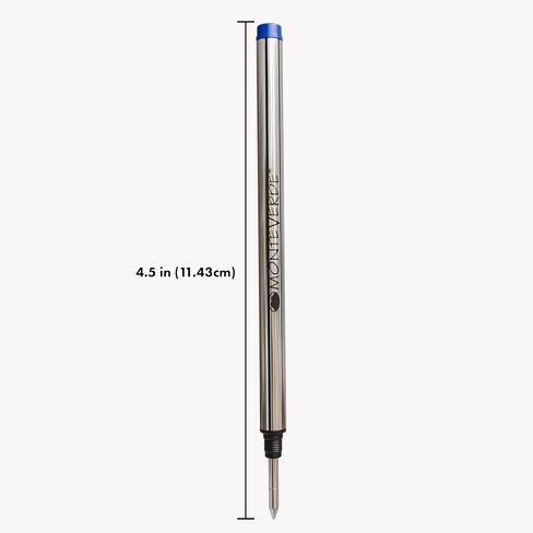 إعادة تعبئة كرة دوارة Monteverde USA لتناسب أقلام Montblanc Rollerball - نقطة دقيقة، أزرق (عبوتان) (M222BU) in Saudi Arabia