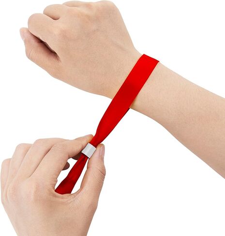 100 Pack Cloth Event Wristband,Color Wristbands Without Logo Resistant, Suitable for Lightweight Concert Wrist Strap for Activities, Parties in Saudi Arabia