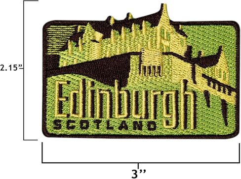 Edinburgh Patch - Scotland UK Iron On Travel Badge - Edinburgh Souvenir in Saudi Arabia