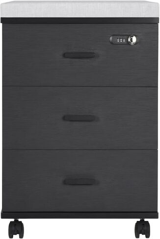 Soohow 3 Drawers Vertical Filing Cabinet,Under Desk Mobile File Cabinet with Lock in Saudi Arabia