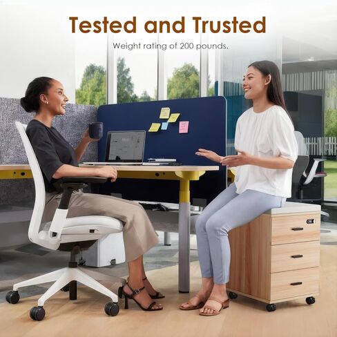 Soohow 3 Drawers Vertical Filing Cabinet,Under Desk Mobile File Cabinet with Lock in Kuwait