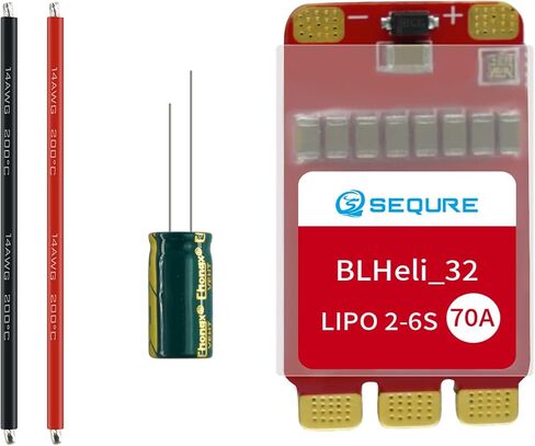 وحدة التحكم في السرعة الإلكترونية بدون فرشاة SQ 2670 (ESC) 2-6S Lipo Powered 70A البرامج الثابتة BLHeli_32 للطائرات بدون طيار متعددة المحاور والقوارب النموذجية. (NO BEC) in Saudi Arabia