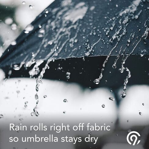 مظلة عصا الجولف C9 Champion Auto Open مقاومة للمطر XL مع حماية من الأشعة فوق البنفسجية، أسود، مقاس واحد in Kuwait